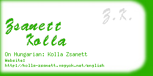 zsanett kolla business card